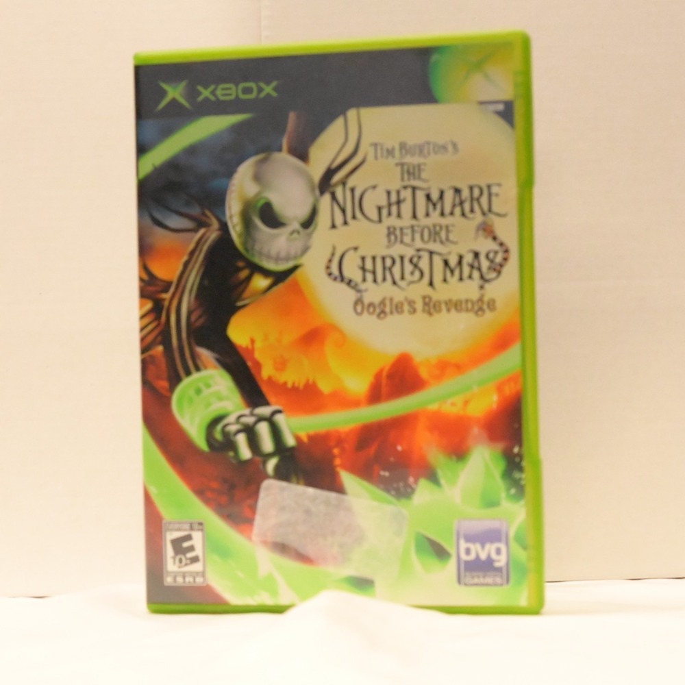 Nightmare Before Christmas Oogies Revenge CIB Original Xbox Case Manual Disc